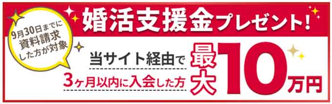 結婚相談所比較ネットキャンペーン